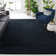 Vision Striped Area Rug In Black