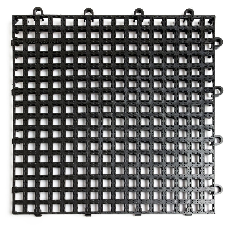 Paquet de 25 carreaux antidérapants, Noir