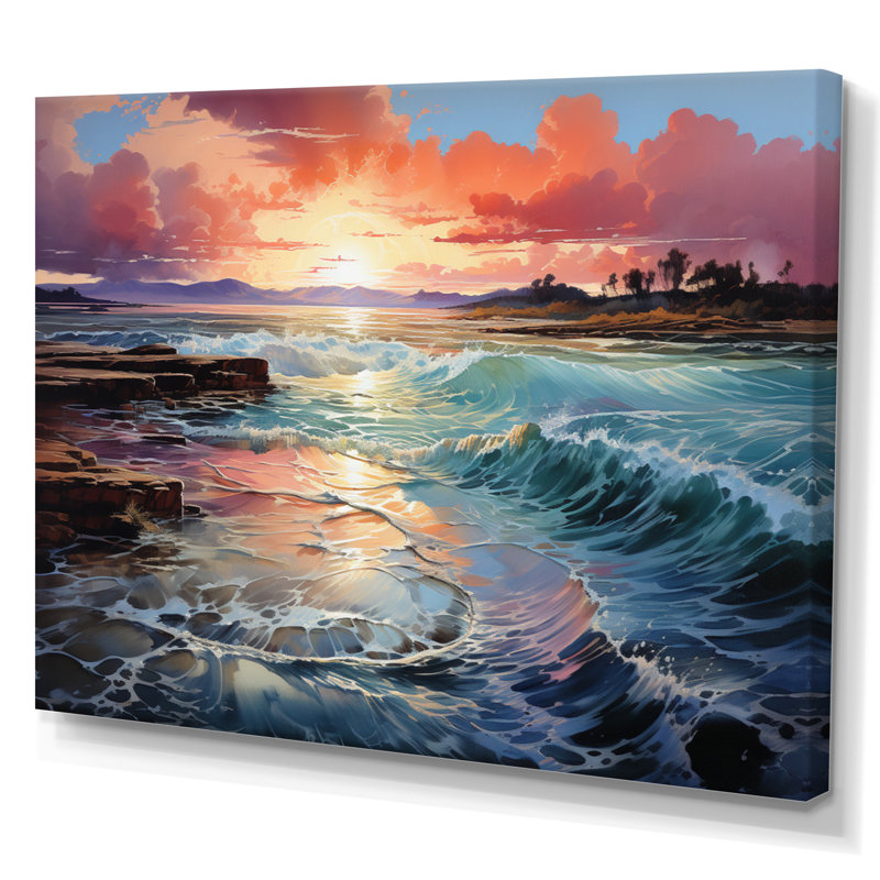 Rokas Storm Stormy Reflections sur impression sur toile, H 30 po x l 40 po x P 1,5 po, Toile tendue