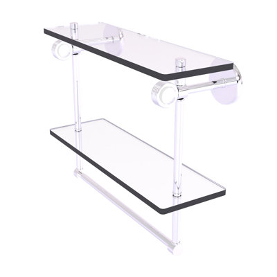 Tablette murale double verre Margolis