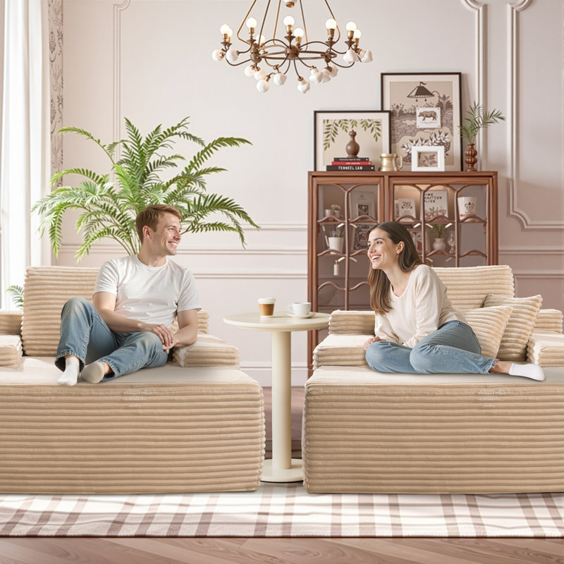 Canapé-lit Kustas, Beige
