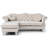 Hollywood Velvet L-Shaped Sectional Reversible-50945407