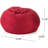 5-Foot Comfortable High-Density Shredded Foam Bean Bag Chair For Kids And Adults, With Removable Microsuede Cover, Ideal Reading And Bedroom Floor Lounge-332765946