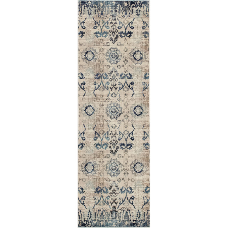 Morvant Floral Indoor Rug, Runner 1'11" x 6'2"