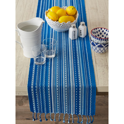 Striped 100% Cotton Table Runner