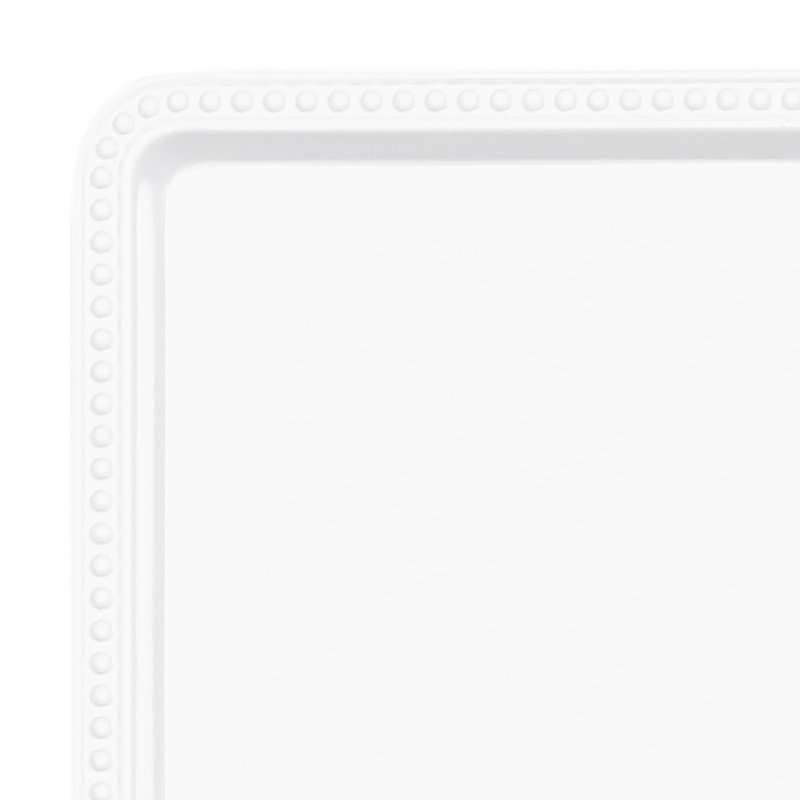 Elite Global Solutions Venetian Melamine Tray, White