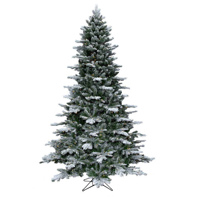 7.5' H Lighted Artificial Spruce Christmas Tree
