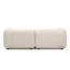 Nara 2PC Media Lounger-Crypton Nomad Snow