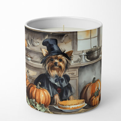 Bougie parfumée Pumpkin Pie avec support en céramique