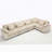 Oversized Modular Sectional Sofa, Convertible Sectional Sofa, Corduroy for Living Room-481769366