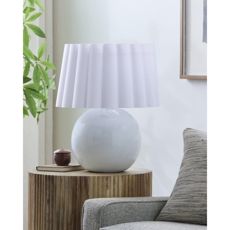 Lampe de table Taniaya, Blanc