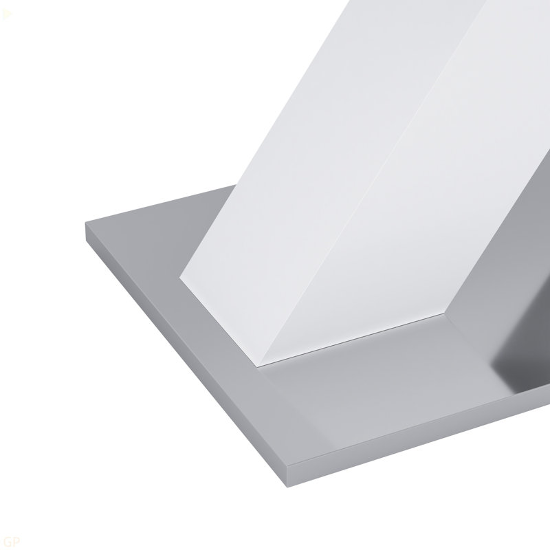 Modern Square Dining Table, Stretchable, White Table Top+MDF X-Shape Table Leg With Metal Base