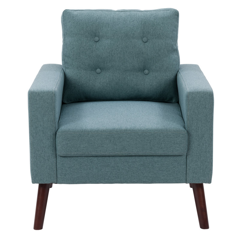 Chaise d'appoint Elwood, Polyester vert