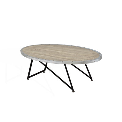 Industrial Oval Coffee Table, Center Table