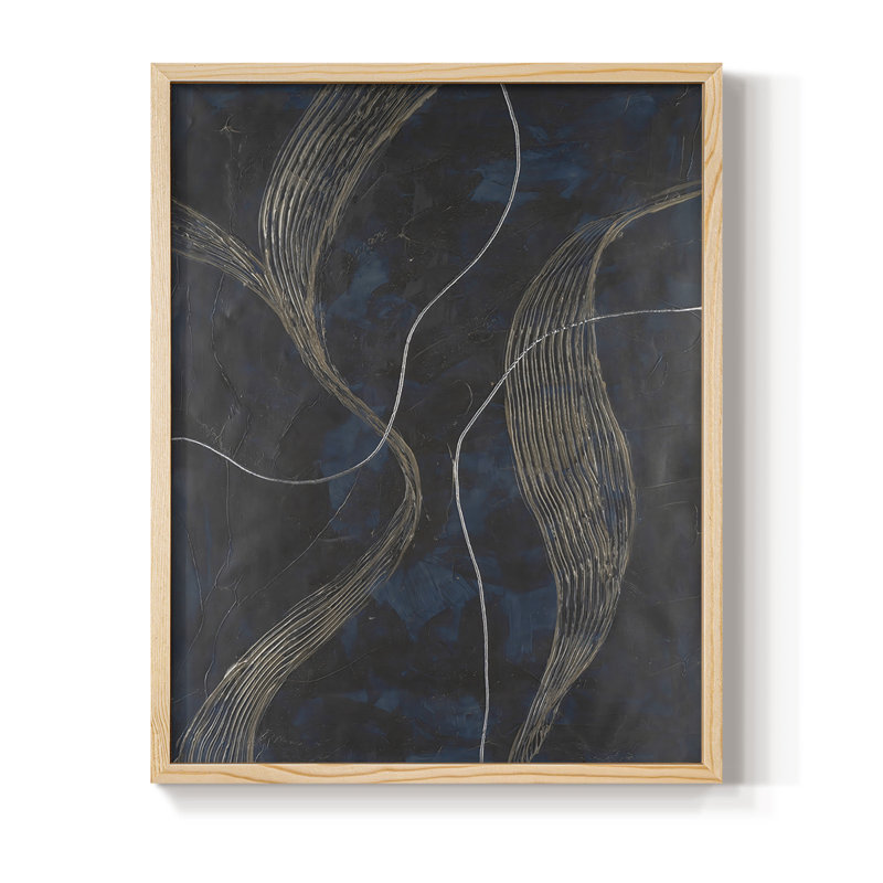 Laminar Flow II Framed Print - Solid Wood, 21" H x 17" W