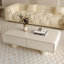 Table basse rectangulaire en bois manufacturé blanc crème-1447163554