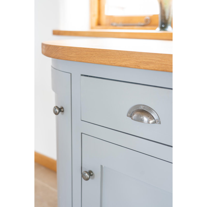 Plain 8.4 cm centre Bin Handle, Natural Smooth