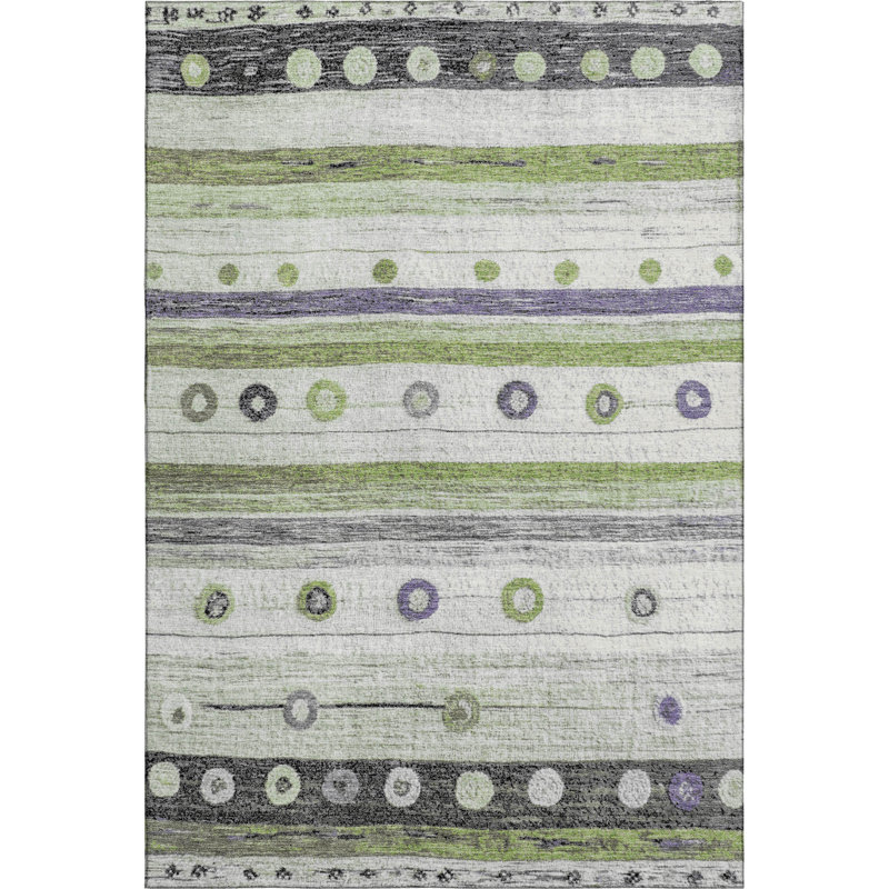 Premium Machine Washable Millbrook AMF1964 Stripes Rug, Rectangle 3' x 5'