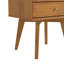 Table de chevet 2 tiroirs Natsu en brun