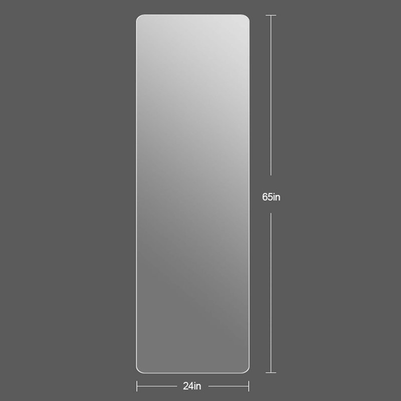 Miroir pleine grandeur en aluminium