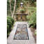Tapis floral transitionnel gris Gilda-591702479