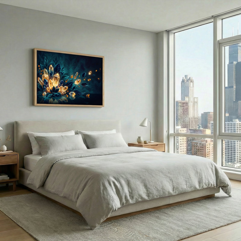 Ensemble de 1 tableau sur toile Crystal Garden, 32"H x 48"W, Natural