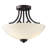 Burgis Glass Semi Flush Mount