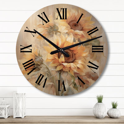 Horloge murale en bois massif Nivedita