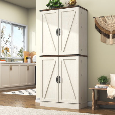 71" Kitchen Pantry With 12 Door Shelves And 1 Adjustable Shelf by Gracie Oaks