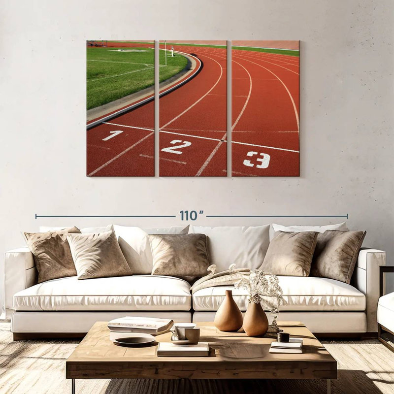 Pistes d'athlétisme, H 48 po x l 74 po