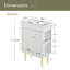 Meuble-lavabo blanc 21,6 po, armoire combinée