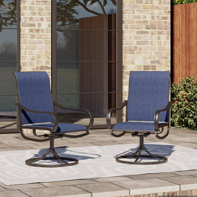 Alyah Swivel Patio Dining Armchair