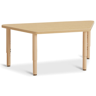 Jonti-Craft® Laminate Adjustable Trapezoid Activity Table