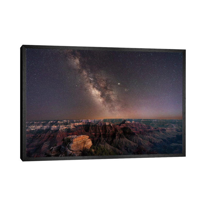 Grand Canyon Night I by Dennis Frates - Print on Canvas, 45.72cm H x 66.04cm W x 3.81cm D, Black Framed