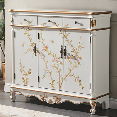 Banc de rangement blanc en bois manufacturé