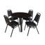 Plateau de table Kee, 4 chaises empilables-2032389515-2032389513-2032389510