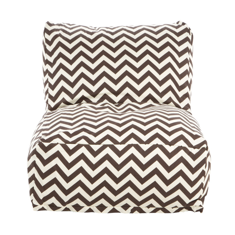 Glanville Polyester Outdoor Friendly Bean Bag Chair & Lounger, Chocolate
