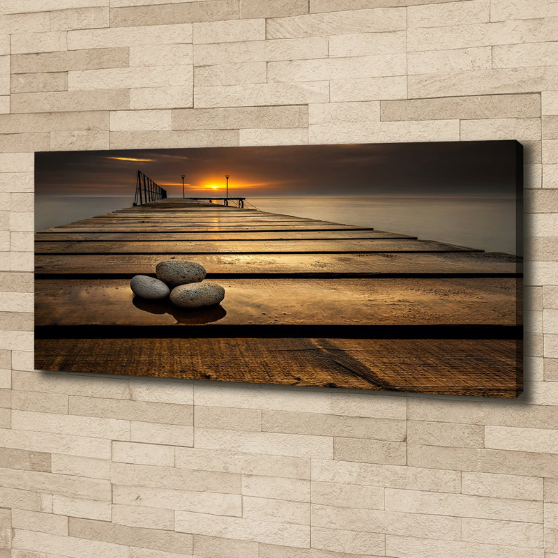 Wooden Pier - Wrapped Canvas Print