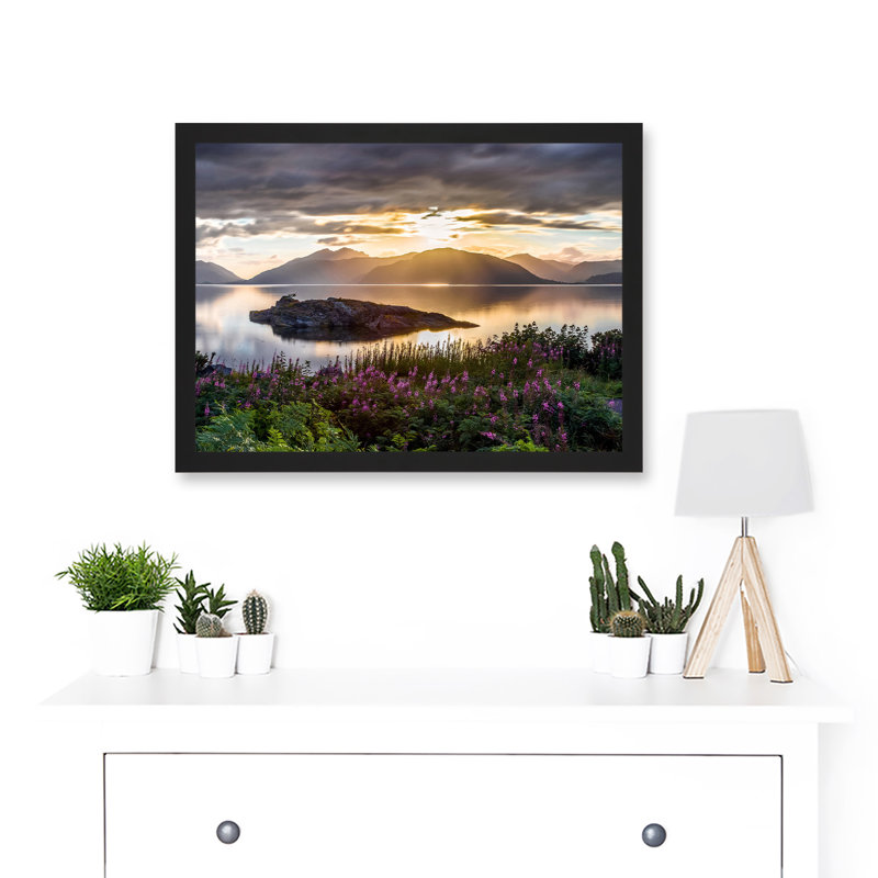 Trienke Sunset Loch Linnhe Highland Scotland - Single Picture Frame Print