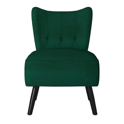 Fauteuil d'appoint recouvert de velours