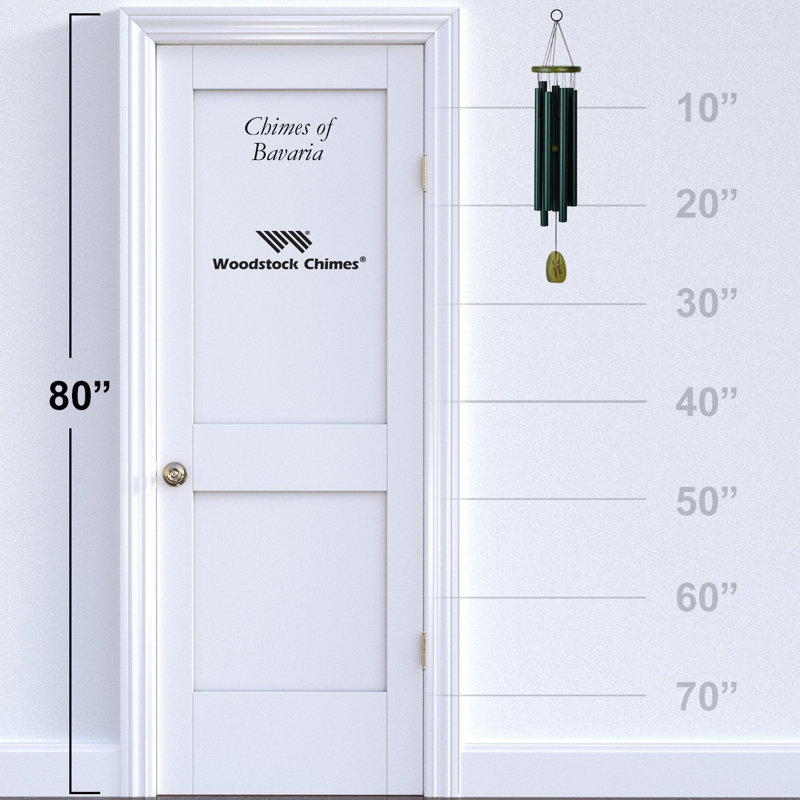 Green Ash Wood and Aluminum Bavaria Wind Chime