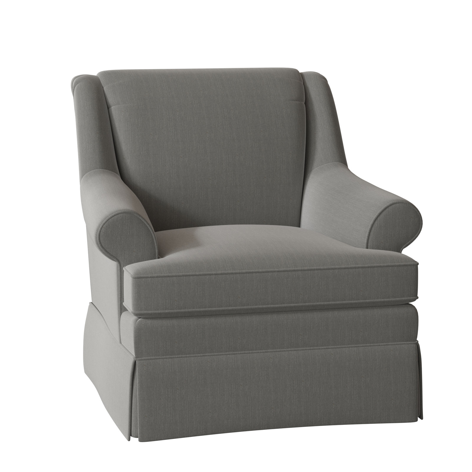 Eliana Upholstered Armchair, No, Beantown 41 Taupe Performance Chenille