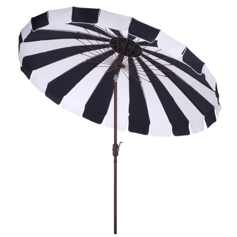251.99cm Market Parasol, Navy Striped