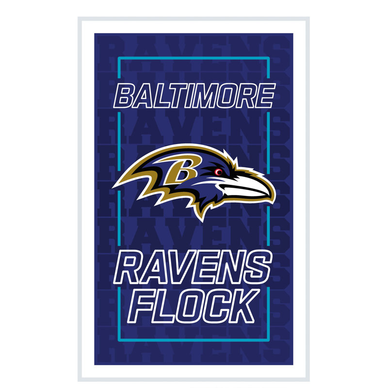 Enseigne murale NFL NeoLite, Ravens de Baltimore