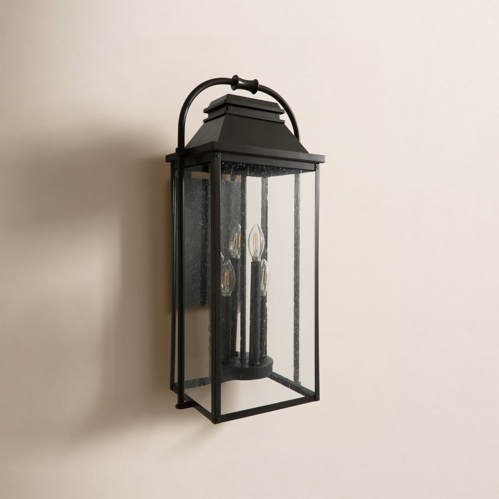 Newson 4-Light Outdoor Wall Lantern, Antique Bronze