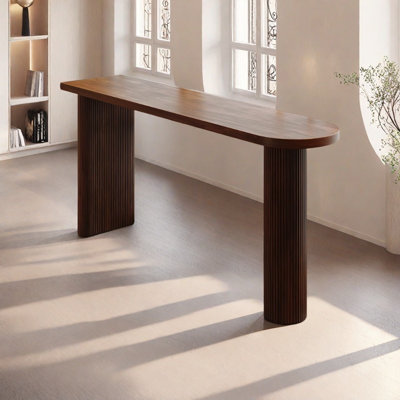 Leisure partition solid wood bar table