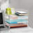 Desk Organizer And Storage,4-Tier Paper Letter Tray Organizer,Stackable Clear Desktop Organizer For Documents,Book Magazine Storage,Office Supplies, (Clear,4 Pack)