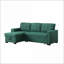 Canapé modulaire 3 pièces rembourré avec lit escamotable, rangement pour chaise longue et amp; Porte-gobelet | Lin | Standard-286431942