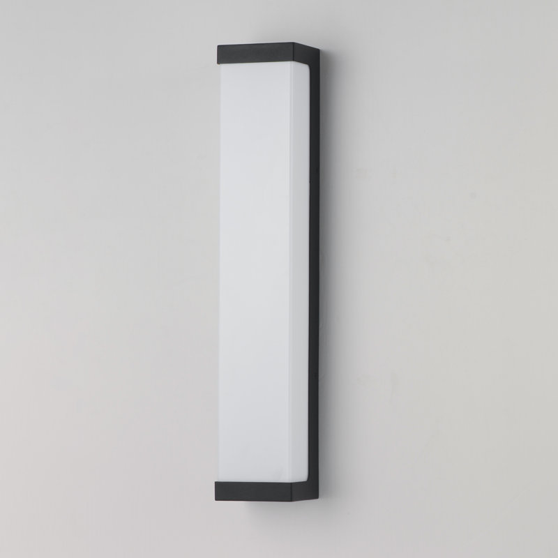 Tunnel-Outdoor Wall Mount, 26" H x 5" W x 4" D, Black