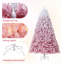 Arbre de Noël rose, avec fond blanc chaud et pliable-1616389369